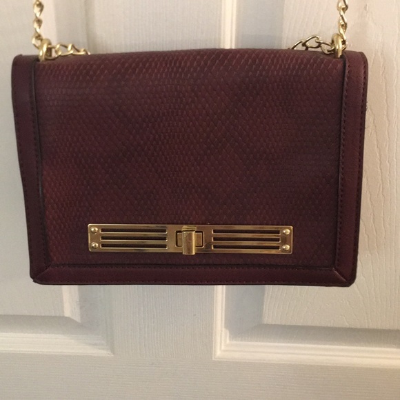 Burgundy satchel bag - Picture 3 of 4